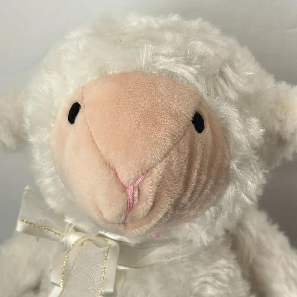 Jesus Loves‎ Me Lamb Plush Soft White Musical Children Stuffed Animal Toy 10